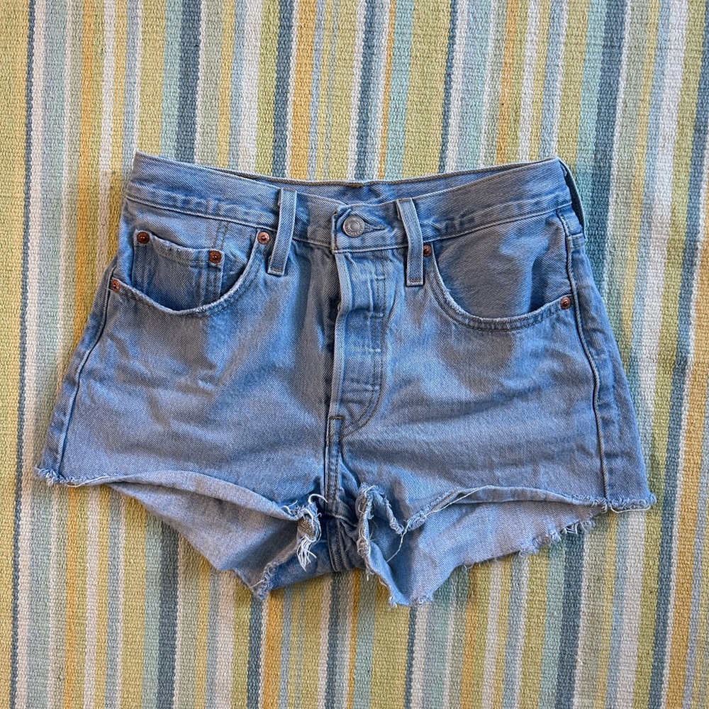 Levi's Light Blue 501 Jean Short